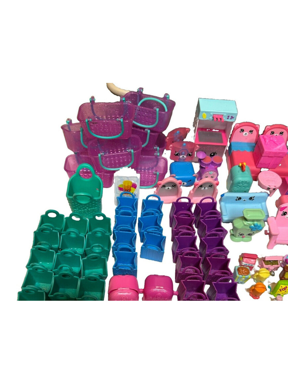 Huge Shopkins Mixed Lot 361 Pieces 250+ Figures Happy Places Shopville Furniture - Picture 3 of 9